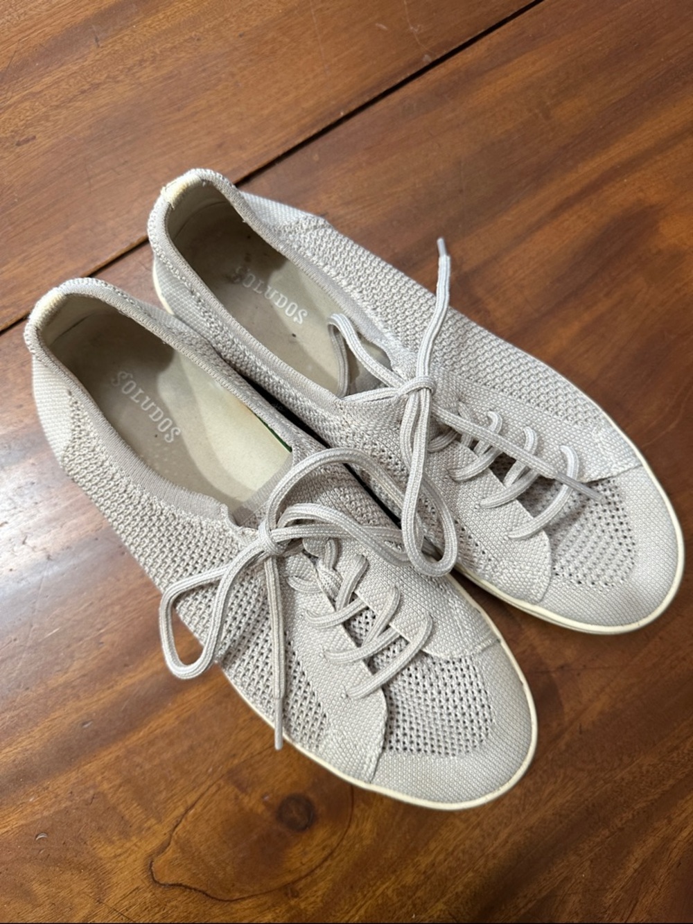 Soludos Ashore Mesh Sneakers. 
 in Cream - Picture 6 of 6